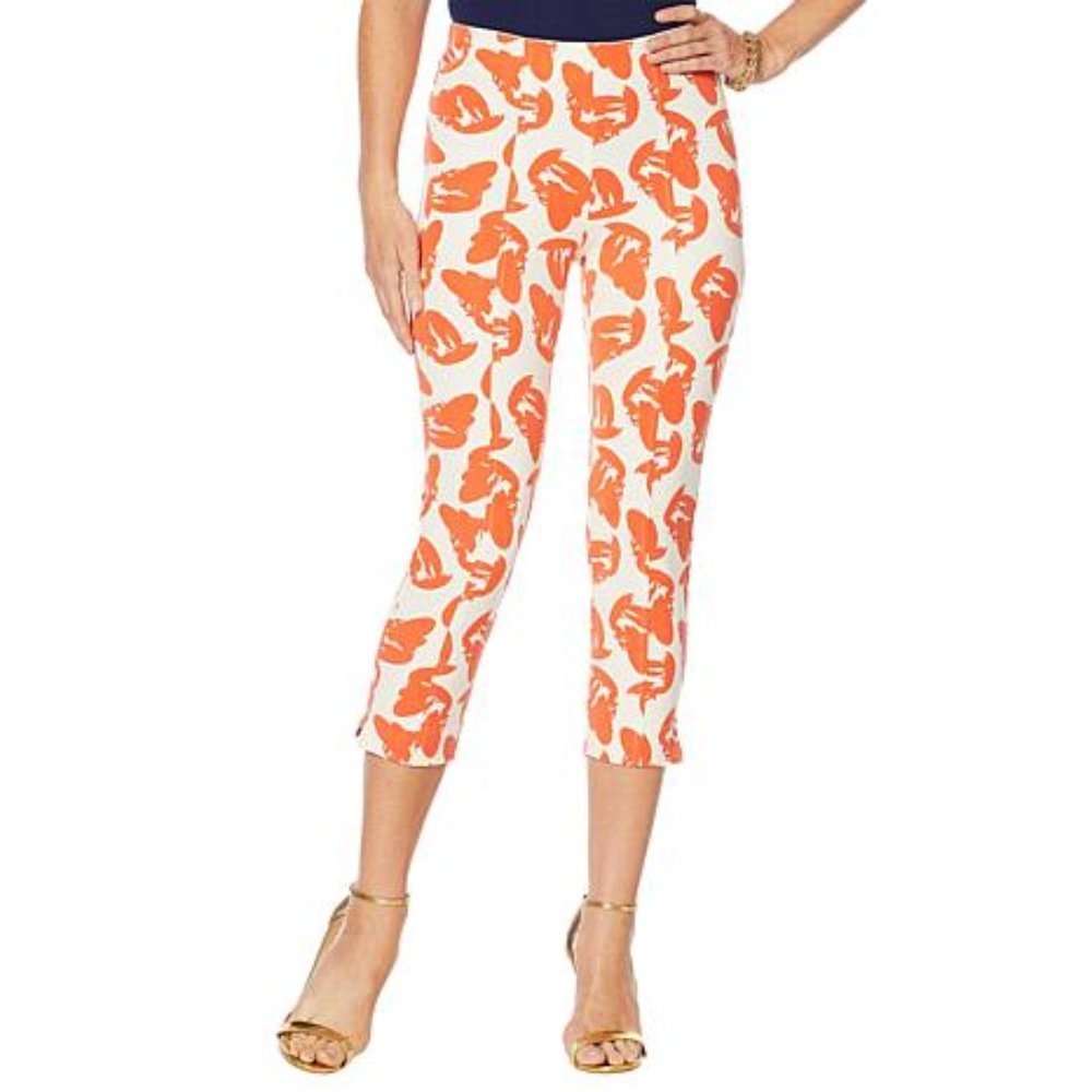 Motto Women's Timeless Twill Pull-On Crop Pant